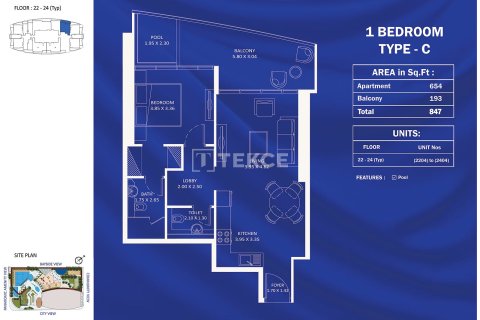 Квартира с 2 спальнями в Jumeirah Village Triangle, ОАЭ №140102 28