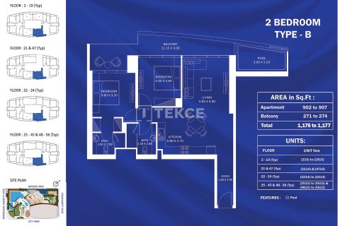 Квартира с 2 спальнями в Jumeirah Village Triangle, ОАЭ №140102 30