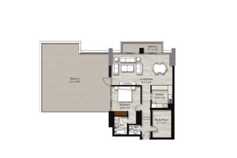Appartement de 1 chambre à LIV RESIDENCE  No. 108967 5