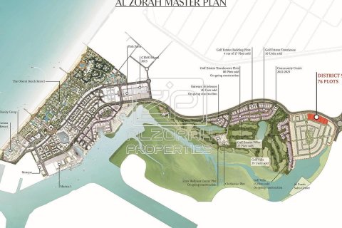 949.9مربع، قطعة أرض في Al Zorah, الإمارات العربية المتحدة رقم 77247 5