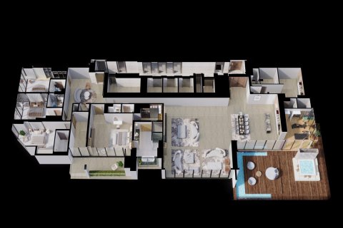 Квартира с 4 спальнями в Джумейра Лейк Тауэрс, ОАЭ №208644 4