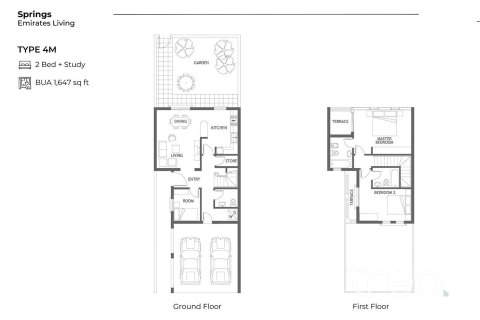 Villa de 2 dormitorios en The Springs, UAE No. 206128