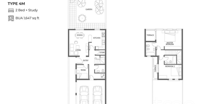 Villa de 2 dormitorios en The Springs, UAE No. 206128