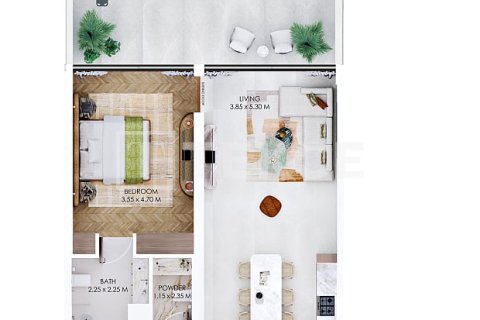 Appartement de 3 chambres à Meydan, UAE No. 161602 31