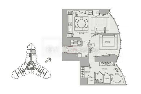 Apartment de 1 dormitorio  No. 115204 3
