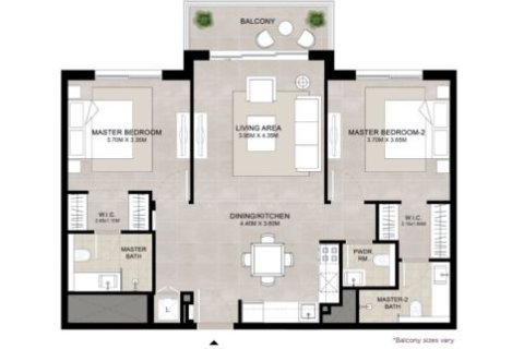 2 bedrooms Apartment in Town Square, UAE No. 170513 12