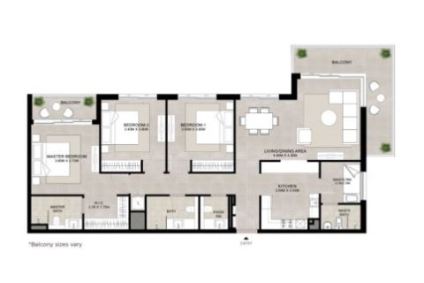 2 bedrooms Apartment in Town Square, UAE No. 170513 10