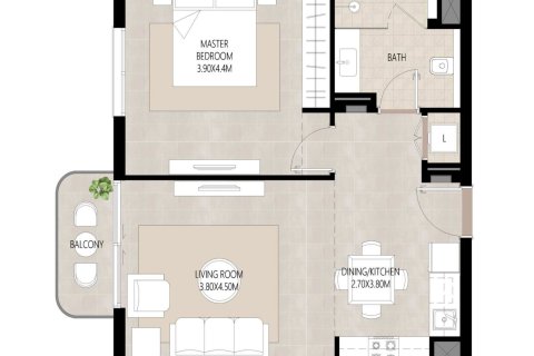 1 bedroom Apartment in Town Square, UAE No. 170443 10