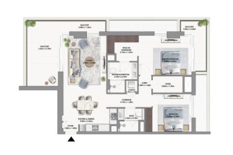 Квартира с 1 спальней в EMAAR South, ОАЭ №170440 13