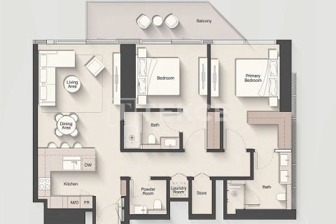 Apartment de 2 dormitorios en Jumeirah Islands, UAE No. 89651 4