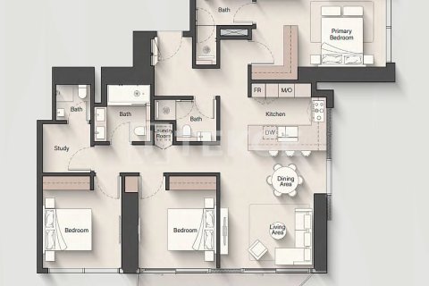 Apartment de 2 dormitorios en Jumeirah Islands, UAE No. 89651 3