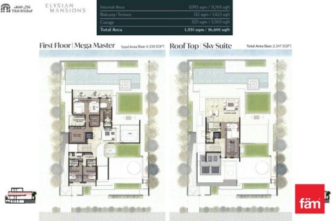 Вилла с 6 спальнями в Tilal Al Ghaf, ОАЭ №146332 15