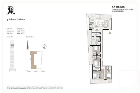 Пентхаус с 4 спальнями в Даунтаун Дубай (Даунтаун Бурдж Дубай), ОАЭ №136462 16