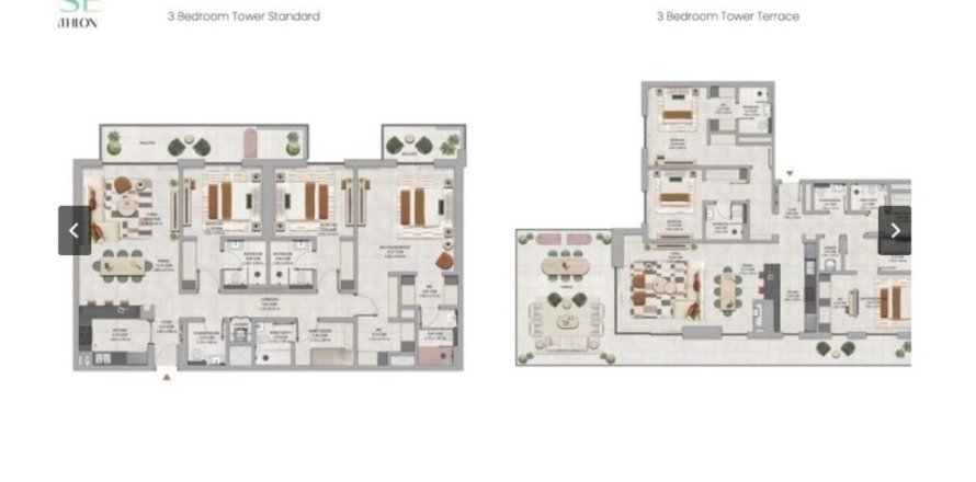 3 غرف نوم شقة في دبي, الإمارات العربية المتحدة رقم 127293