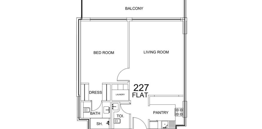 1 غرف نوم شقة في Glorious Central Residences  رقم 117498