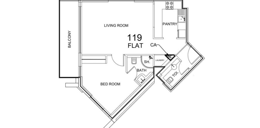 1 غرف نوم شقة في Glorious Central Residences  رقم 117496