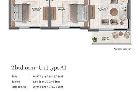 1 bedroom Apartment in Town Square, UAE No. 170362 17