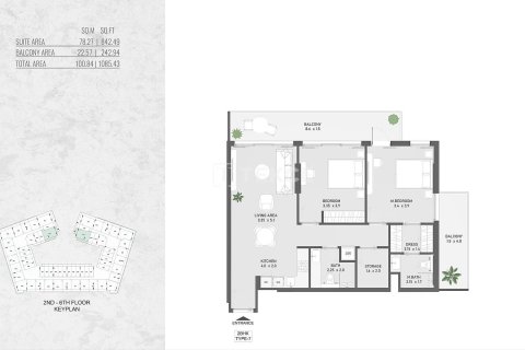 Apartment de 2 dormitorios en Al Warsan, UAE No. 172214 27