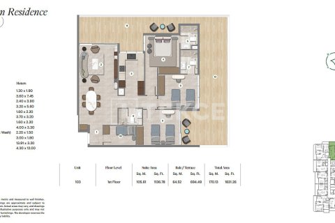 Apartment de 1 dormitorio en Falcon City of Wonders, UAE No. 172208 27