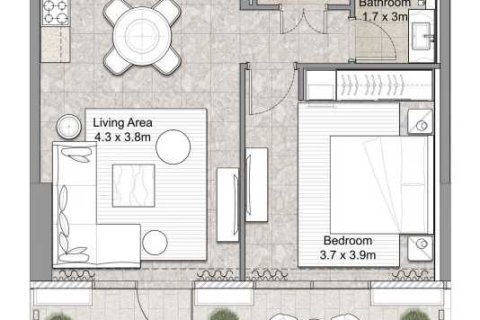 Apartment de 1 dormitorio en GOLF SUITES  No. 108917 5