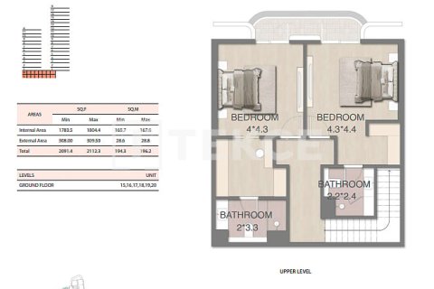 Apartment de 3 dormitorios en Ras Al Khaimah, UAE No. 168392 6