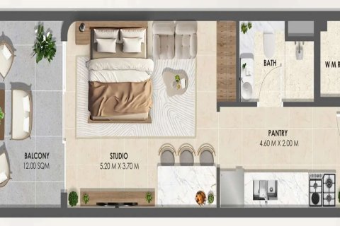 Apartamento tipo estudio Estudio en Dubai South (Dubai World Central), UAE No. 170341 11