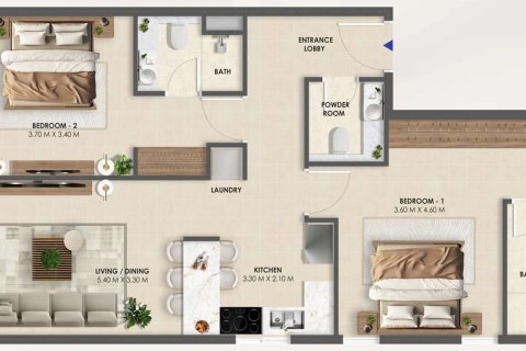 Apartamento tipo estudio Estudio en Dubai South (Dubai World Central), UAE No. 170341 13