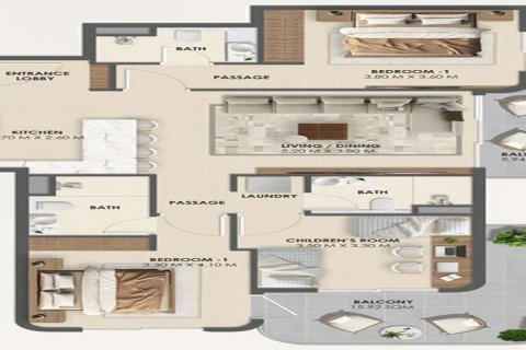 Apartamento tipo estudio Estudio en Dubai South (Dubai World Central), UAE No. 170341 14