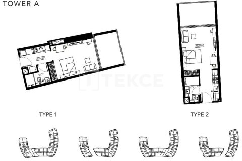 Appartement de 1 chambre à Dubai, UAE No. 135461 10
